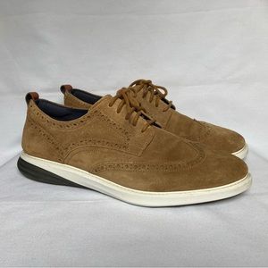 Cole Haan Men's C27396 GrandEvolution Short Wing Wingtip Oxford Shoes Suede
